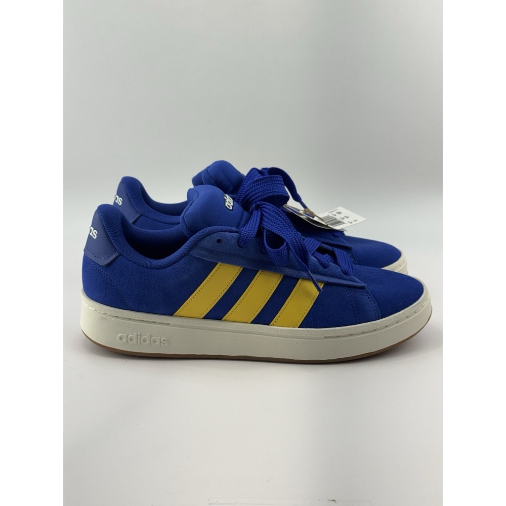 Adidas Grand Court Alpha 00s Men's Shoes Blue Yellow Stripe J11714 Size 11